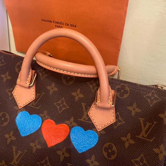 💙❤️💙Louis Vuitton Limited Edition speedy Blue hearts monogram - Picture 12 of 17